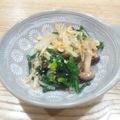 たけぽんのママ's cooksnap of when they made しっかり砂糖が決め手！もやしと春菊ナムル.