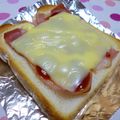 びんび❤'s cooksnap of when they made 朝の定番☆ベーコンチーズトースト.