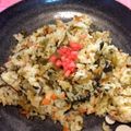 まりも0622's cooksnap of when they made こんぶだしの素で簡単高菜チャーハン♪.