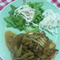 ohmagari's cooksnap of when they made かんたん和風煮込みハンバーグ.