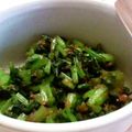 定春３２号's cooksnap of when they made ご飯の友☆カブの葉の炒め煮.