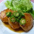 ♡chaco♡'s cooksnap of when they made 鶏ひき肉で和風ハンバーグ♪.
