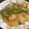 美味しい嬉しい's cooksnap of when they made ホタテと菜の花のパスタ.