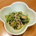 Minnie74's cooksnap of when they made 豆苗とエノキのツナ和え～パパっと簡単！.