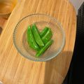 peanutsss's cooksnap of when they made スナップエンドウのお浸し柚子胡椒風味.