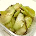 ☆8トマチー8☆'s cooksnap of when they made 摘果メロンの柚子胡椒浅漬け.