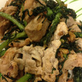 machoco210's cooksnap of when they made 春菊と豚肉の香り炒め.