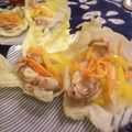 tomokoshiawase's cooksnap of when they made 豚しゃぶのさっぱりスタミナ焼きサラダ菜カップ.