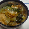 take3s's cooksnap of when they made 水不要☆　青梗菜と油揚げの煮びたし.