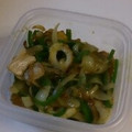 にゃすまろ's cooksnap of when they made ピーマン新玉ねぎちくわのカレー炒め.