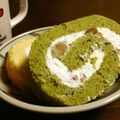Ｍダンク's cooksnap of when they made 抹茶ロールケーキ☆渋皮煮入り☆.
