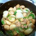 misakings's cooksnap of when they made 体ポッカポカ♡かぶと里芋の揚げ煮.