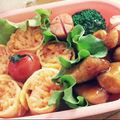 hrkaym's cooksnap of when they made 簡単☆オムライスのお花弁当.