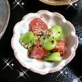 ＴＯＭＯＷＡＴ's cooksnap of when they made トマトとそら豆の　ダブルごまあえ♪.
