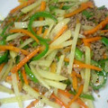 musk's cooksnap of when they made 簡単❤3色野菜炒め.