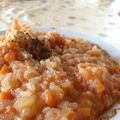 財前Natsu's cooksnap of when they made ケチャップと残りご飯で作る簡単リゾット.