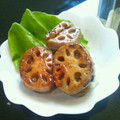 barbapapa3's cooksnap of when they made ◆簡単アレンジ♡蓮根の照り焼き挟み焼き◆.