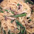 りかあや's cooksnap of when they made しめじとアスパラのたらこスパゲティー.