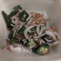 カノン530's cooksnap of when they made オクラのおかかしらす和え.