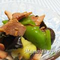 MAMAJA's cooksnap of when they made なすとピーマンとベーコンの煮物♪.