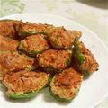 みかんといちご's cooksnap of when they made ピーマンの肉詰め.