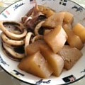 nyangomama's cooksnap of when they made 大根とイカの煮物.