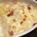 マキノスケ's cooksnap of when they made 残りシチューでマカロニグラタン.