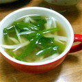 ミキ隊員's cooksnap of when they made わけぎと大根のあっさりスープ♥.