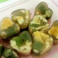 リープリヒ's cooksnap of when they made 授乳中レシピ！寒天寄せ（湯葉＆おくら）.