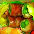 ﾅﾐﾍｲ♡'s cooksnap of when they made アスパラと余り野菜の豚肉巻き（照り焼き）.