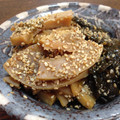 ちゃちゃまる26's cooksnap of when they made 筍とわかめと椎茸のゴマ風味炒め.