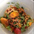 にこりん５０５'s cooksnap of when they made カボチャ、レンコン、水菜のサラダ～♪.