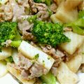 koma04's cooksnap of when they made 長芋とブロッコリーのみそ炒め.