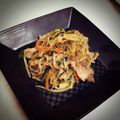 こいじがはま's cooksnap of when they made 小松菜と豚肉のチャプチェ.