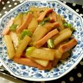 えリﾋﾟｮﾝ★'s cooksnap of when they made おさかなソーセージと大根の炒め煮.