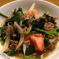 きおたろう's cooksnap of when they made 牛肉とほうれん草の炒め☆すき焼き風味.