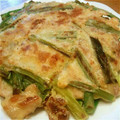 myumogumog's cooksnap of when they made ネギ焼きのチヂミ風.