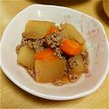 kohmom's cooksnap of when they made 大根と豚ひき肉のとろ〜り煮.