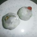 白いぐれーぷ's cooksnap of when they made 桜香る❀いちご大福餅.
