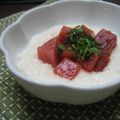 きゅうりのぬかづけ's cooksnap of when they made 私の　マグロのやまかけ.