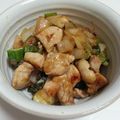neko_teto's cooksnap of when they made なすとチキンのポン酢マヨ丼.