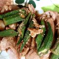 インティー100's cooksnap of when they made オクラ入り★簡単豚の生姜焼き★.