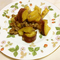 nuri0's cooksnap of when they made さつまいものそぼろ煮。バター風味.