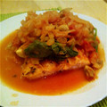 なちきっちゃん's cooksnap of when they made 鮭のムニエル～トマトソースで♪.