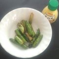 ロイザイル's cooksnap of when they made グリーンアスパラのバター焼きレモン添え.