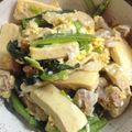 Tajitaji15's cooksnap of when they made 小松菜と凍み豆腐（高野豆腐）の炒め物.