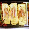 えりぴ's cooksnap of when they made ベーコンエッグ♡な卵焼き.