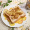 クレイプメートル's cooksnap of when they made 【アップルクランブル☆トースト】.