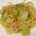 のぶこ1002's cooksnap of when they made レタスとかにかまのさっぱり焼きうどん.