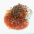 qooshan's cooksnap of when they made ダイエットに！鶏ささみおからハンバーグ.